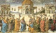 PERUGINO, Pietro, Christ Giving the Keys to St. Peter